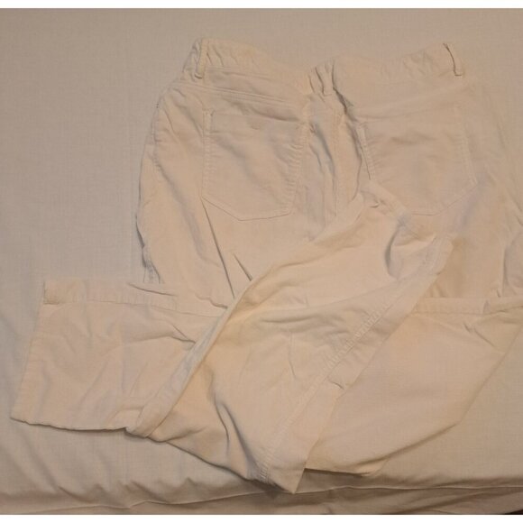 Chicos Chino Pants Womens Cream 1.5 US Size 10 Button Zip Slash Pockets Low Rise - Picture 2 of 8